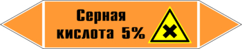 Маркировка трубопровода "серная кислота 5%" (k23, пленка, 126х26 мм)" - Маркировка трубопроводов - Маркировки трубопроводов "КИСЛОТА" - ohrana.inoy.org