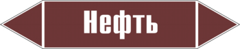 Маркировка трубопровода "нефть" (пленка, 358х74 мм) - Маркировка трубопроводов - Маркировки трубопроводов "ЖИДКОСТЬ" - ohrana.inoy.org